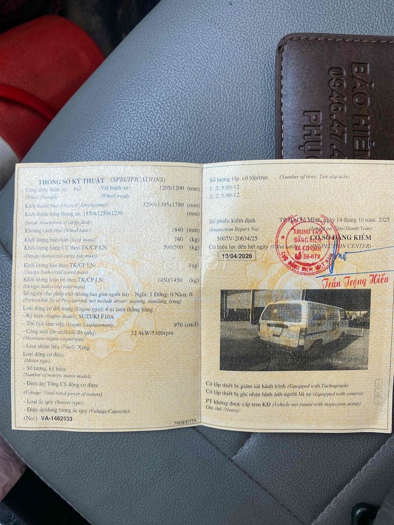 Suzuki Tải Van 590kg. Mua bán Ô tô tại Quận Gò Vấp Tp Hồ Chí Minh được đăng bởi Phát Tài hình 7
