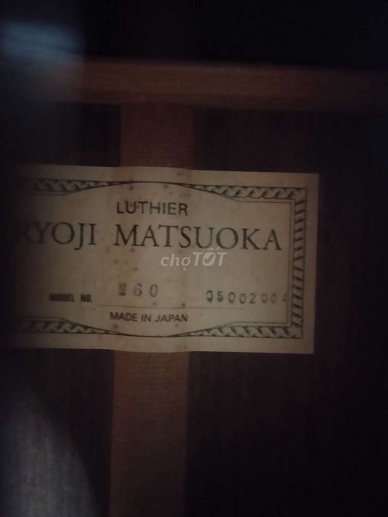 Đàn guitar Ryoji Matsuoka M60 Gỗ Nhật Bản. Mua bán Nhạc cụ tại Quận 3 Tp Hồ Chí Minh được đăng bởi NỘI THẤT KVN hình 1