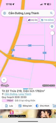 Đất 2 mặt tiền, cách cổng sân bay Long Thành 2,5km. Mua bán đất tại Huyện Long Thành Đồng Nai được đăng bởi Thanh Tùng