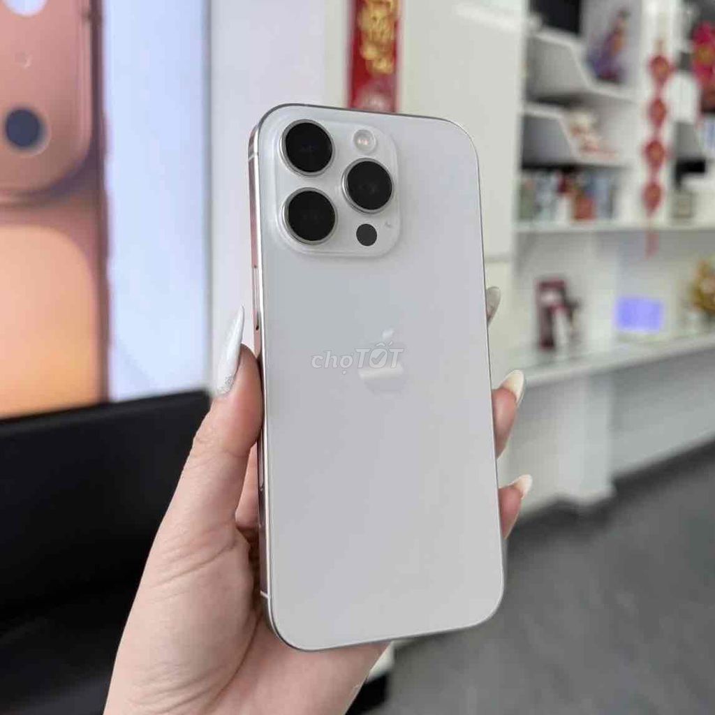 Apple iPhone 16 Pro 128GB Trắng Quốc Tế Mỹ Pin100%. Mua bán Điện thoại tại Quận 8 Tp Hồ Chí Minh được đăng bởi TRƯỜNG MOBILE  hình 1