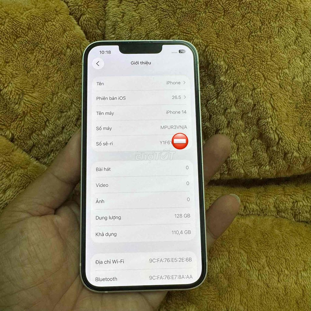 iPhone 14 128GB Trắng 99%. Mua bán Điện thoại tại Thành phố Bến Tre Bến Tre được đăng bởi Tiệm Nhà Táo hình 1