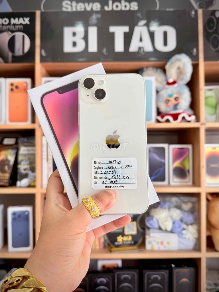 iPhone 14 Plus 128GB Trắng (Có khe sim). Mua bán Điện thoại tại Thành phố Long Xuyên An Giang được đăng bởi Bi Táo Store hình 1
