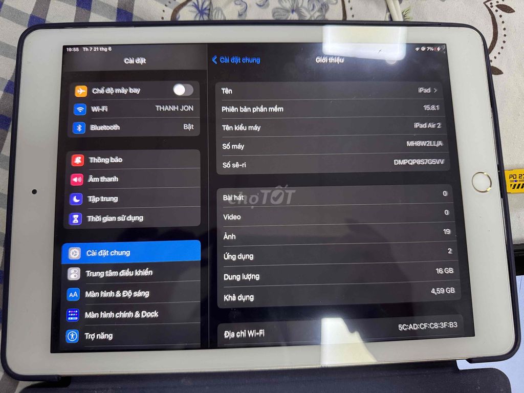 IPAD air2 loạn cảm ứng