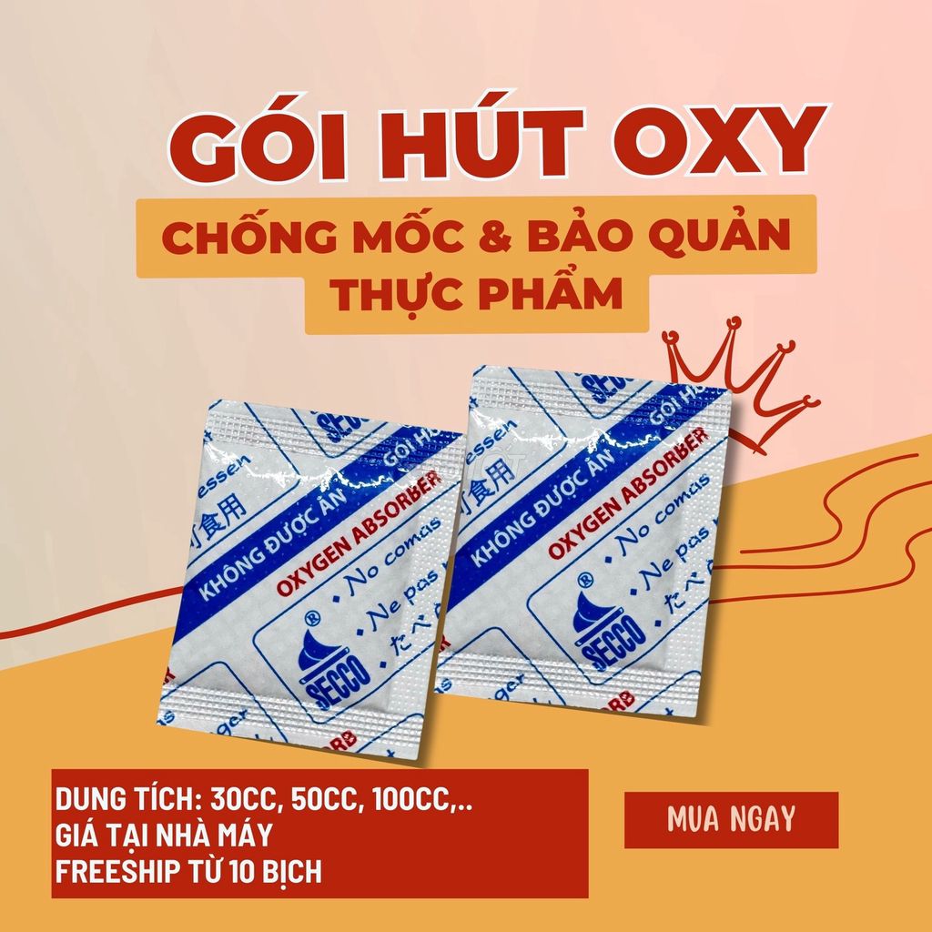 Gói hút oxy Secco 100CC bảo quản bánh trung thu. Mua bán Đồ ăn, thực phẩm và các loại khác tại Quận 12 Tp Hồ Chí Minh được đăng bởi Gói hút ẩm TP hình 1