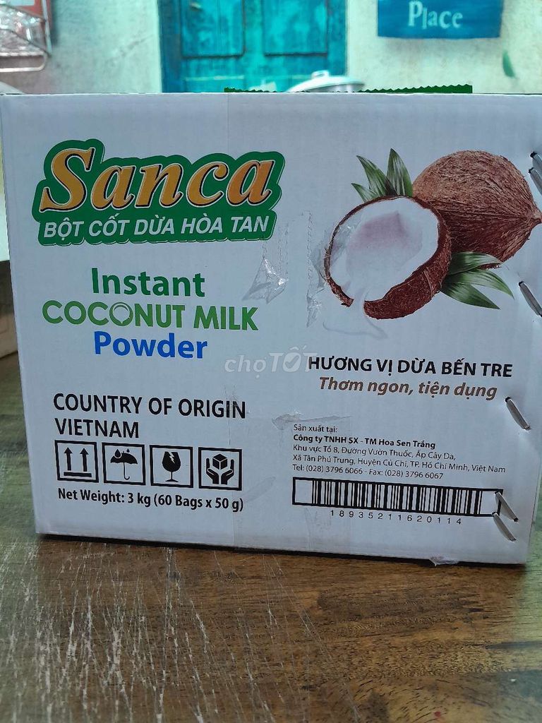 Thanh lí bột cốt dừa Sanca