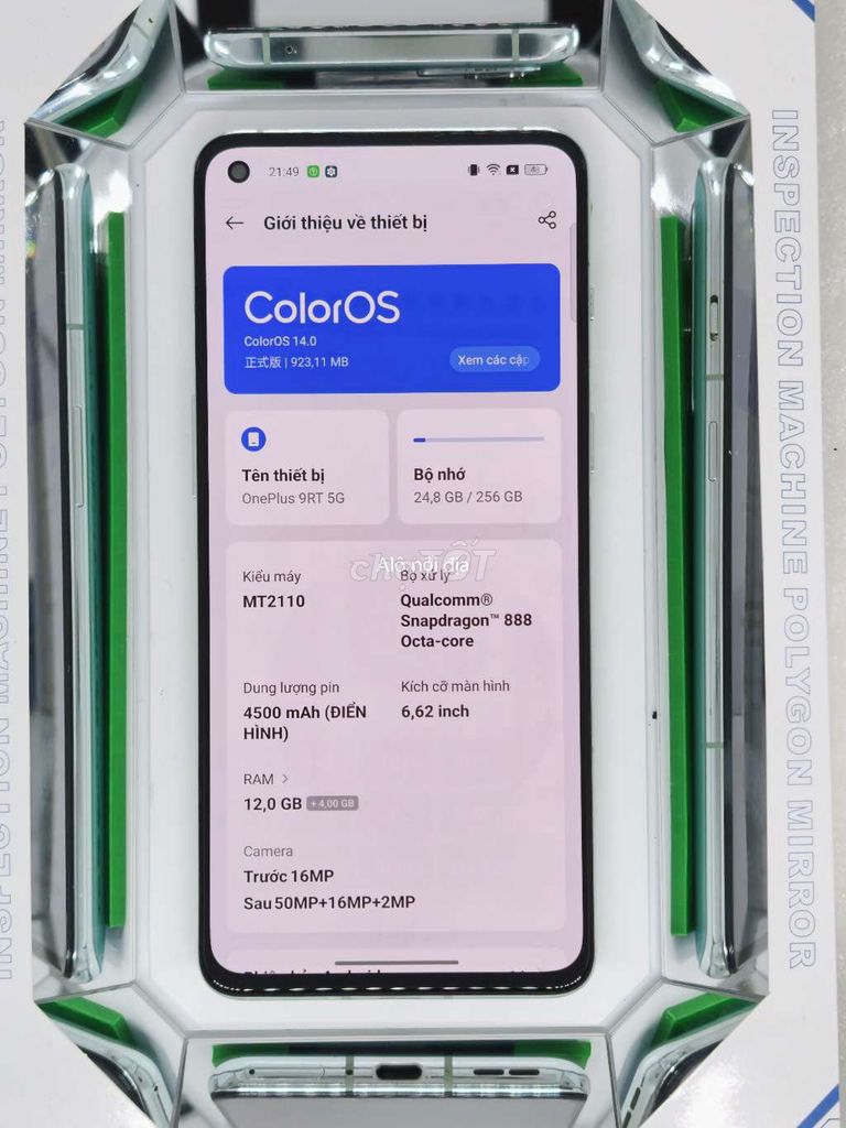 OnePlus 9RT 5G Xanh ngọc. Mua bán Điện thoại tại Quận Thanh Xuân Hà Nội được đăng bởi Đỗ Mạnh Nhuận hình 1