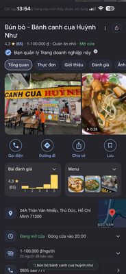 BÚN BÒ BÁNH CANH CUA HUỲNH NHƯ logo