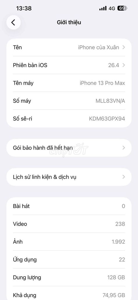 iPhone 13 Pro Max 128GB Vàng. Mua bán Điện thoại tại Huyện Đông Anh Hà Nội được đăng bởi Nguyễn Xuân hình 1