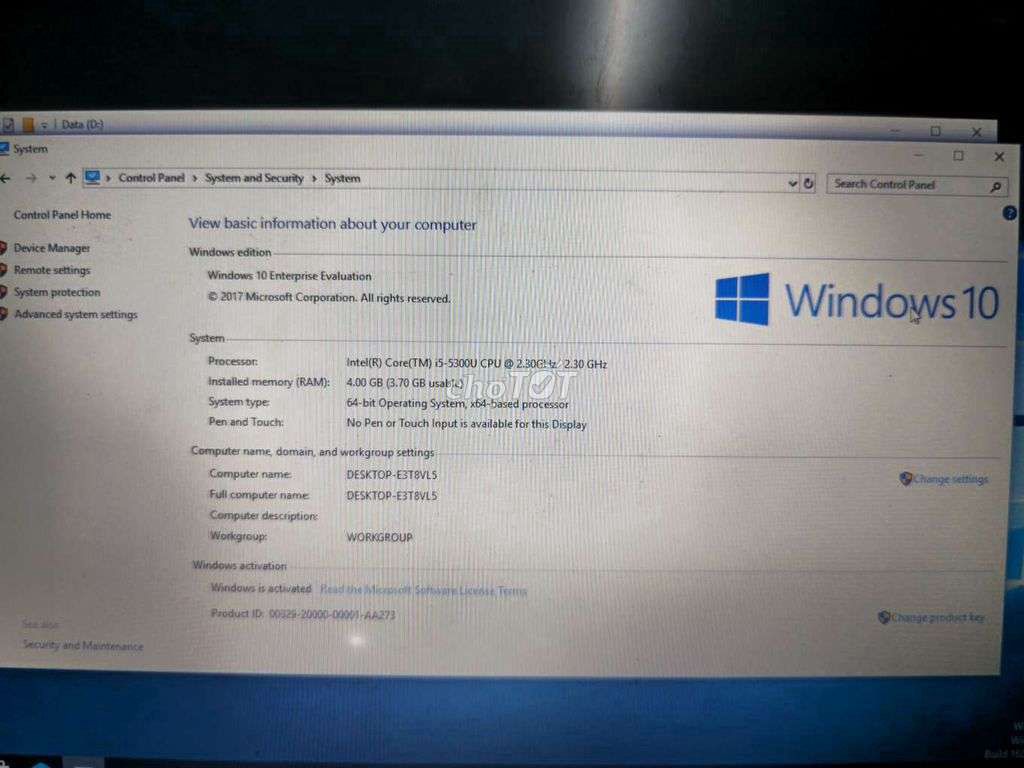 Lenovo G500 i5-5300U 4GB/237GB Đen Like New. Mua bán Laptop tại Quận 7 Tp Hồ Chí Minh được đăng bởi vinhtran hình 1