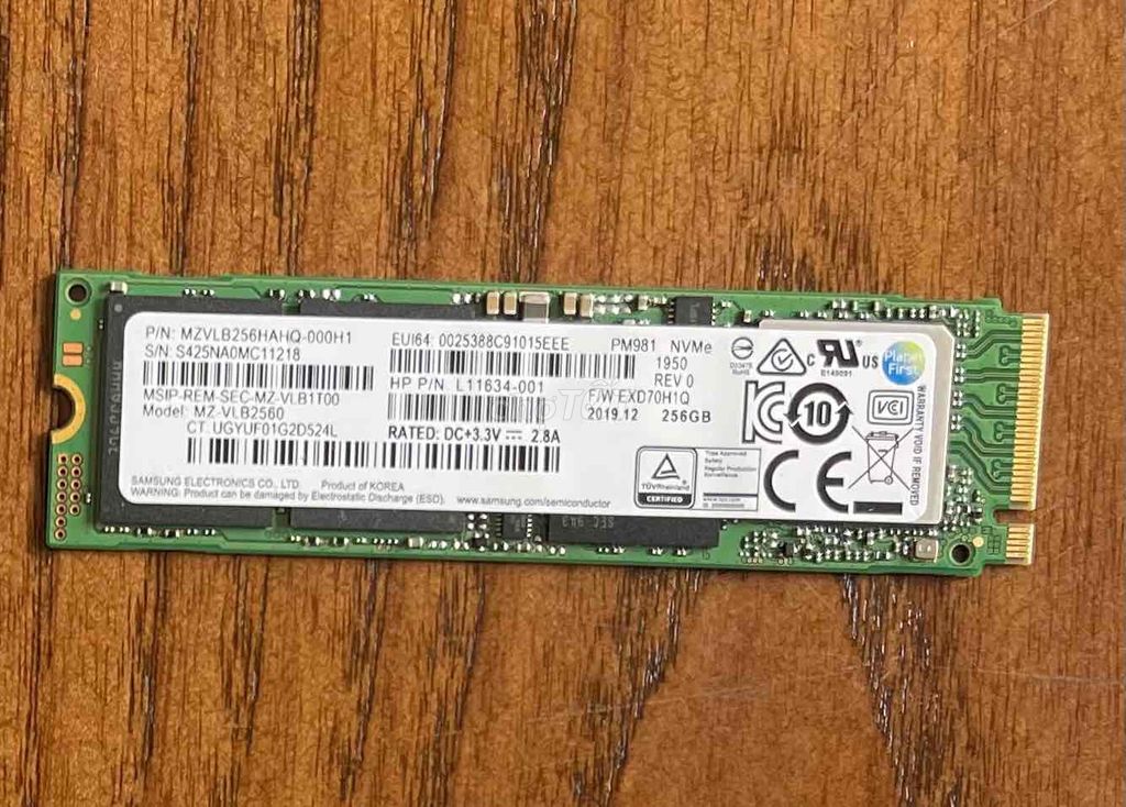 SSD Samsung MZVLBL2560 256GB. Mua bán Linh kiện (RAM, Card...) tại Huyện Hoài Đức Hà Nội được đăng bởi Van Truong hình 1