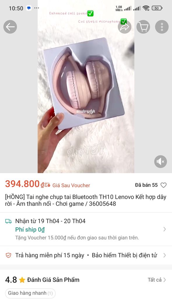 Tại nghe Lenovo . Mua bán Thiết bị đeo thông minh tại Quận Liên Chiểu Đà Nẵng được đăng bởi A Bin hình 1