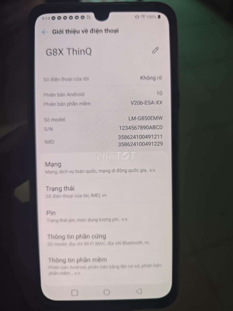 Bán g8x 2 sim, màn lỗi nhẹ. Mua bán Điện thoại tại Quận Hoàn Kiếm Hà Nội được đăng bởi Huy hình 1