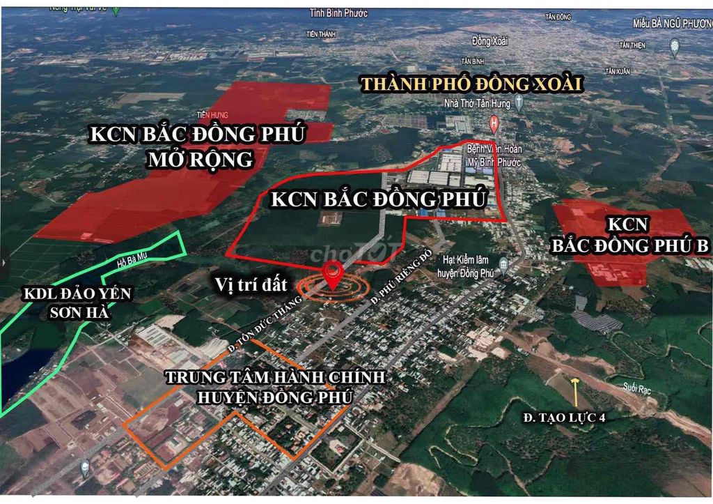 Đất nền 196,3m^2, tại tỉnh Bình Phước