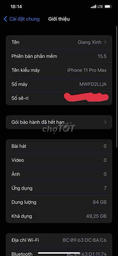 iPhone 11 Pro Max 64GB Xám 99%. Mua bán Điện thoại tại Quận Đống Đa Hà Nội được đăng bởi cậu chủ nghèo  hình 1
