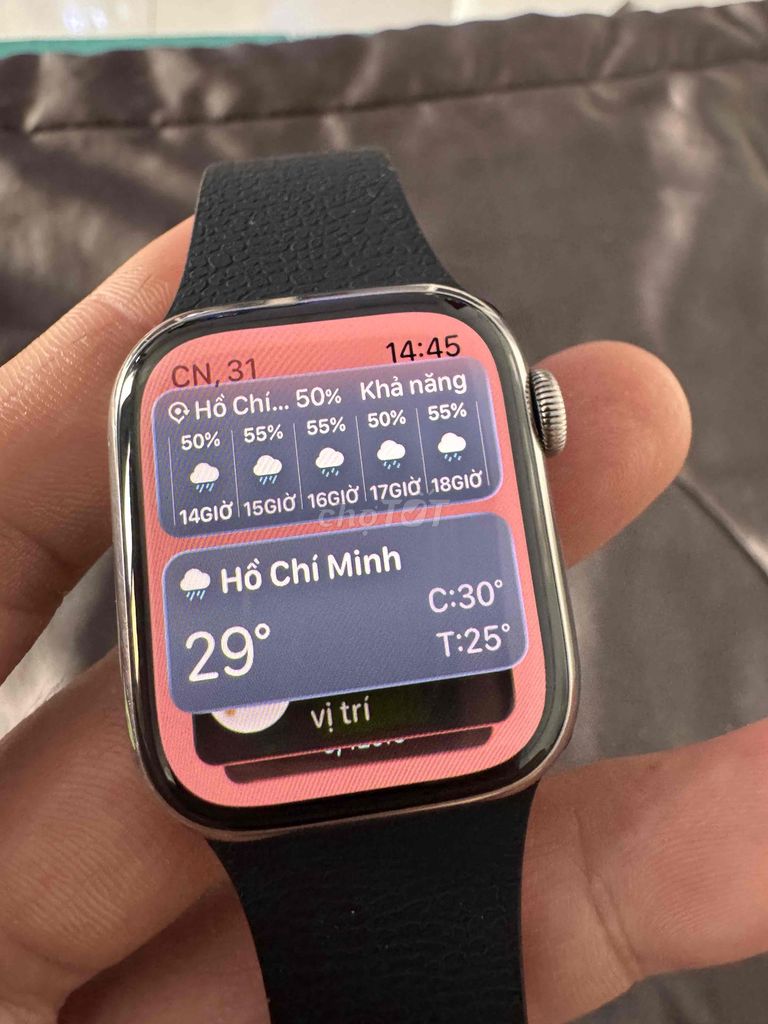 Apple Watch Series 7 41mm Thép Bạc Đã sử dụng. Mua bán Thiết bị đeo thông minh tại Huyện Bến Lức Long An được đăng bởi Nguyễn lộc hình 1