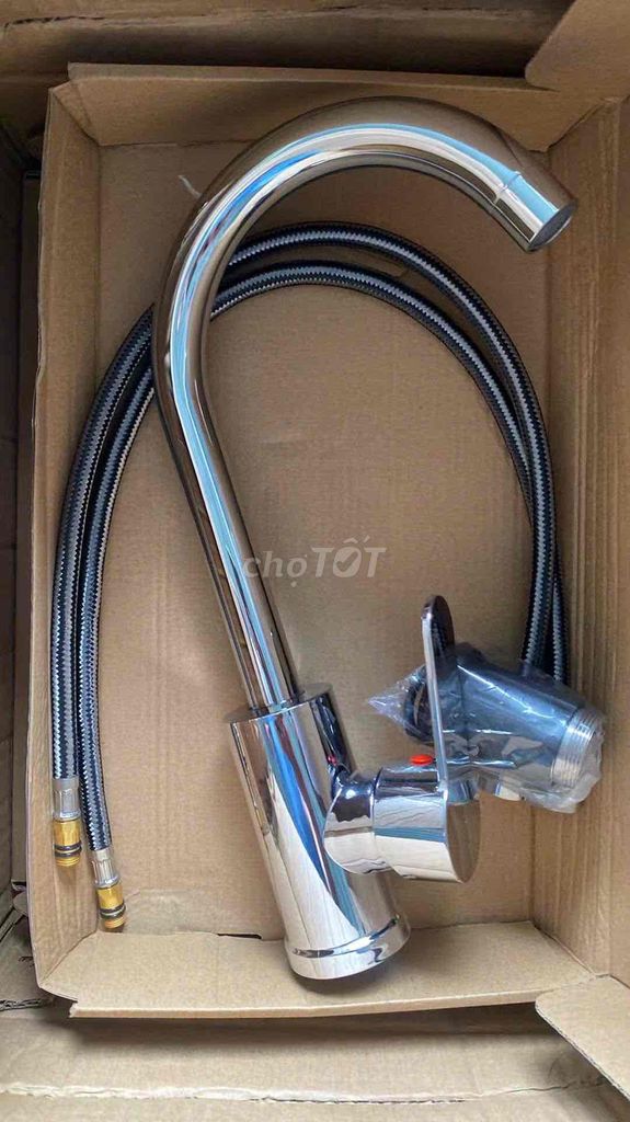 Vòi nước nóng lạnh kim loại bạc. Mua bán Thiết bị vệ sinh, nhà tắm tại Quận 5 Tp Hồ Chí Minh được đăng bởi Trần Lâm Như hình 1