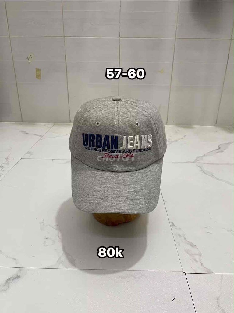 Mũ lưỡi trai Urban Jeans Xám 57-60. Mua bán Phụ kiện thời trang khác tại Quận 8 Tp Hồ Chí Minh được đăng bởi Đỗ Ngọc áo khoác si Hàn tuyển  hình 1