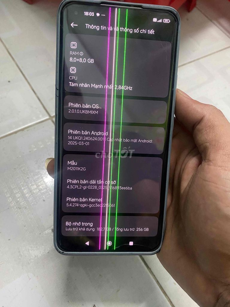 Xiaomi Mi 11 5G  8G/256GB. Mua bán Điện thoại tại Huyện Bình Chánh Tp Hồ Chí Minh được đăng bởi TAU hình 1