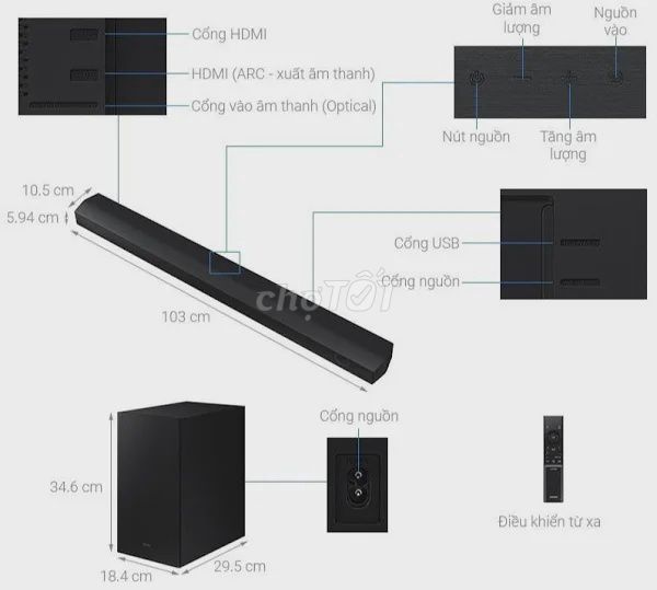 Loa thanh Samsung Đen. Mua bán Tivi, Âm thanh tại Quận Ngũ Hành Sơn Đà Nẵng được đăng bởi Nguyen Nguyen hình 1