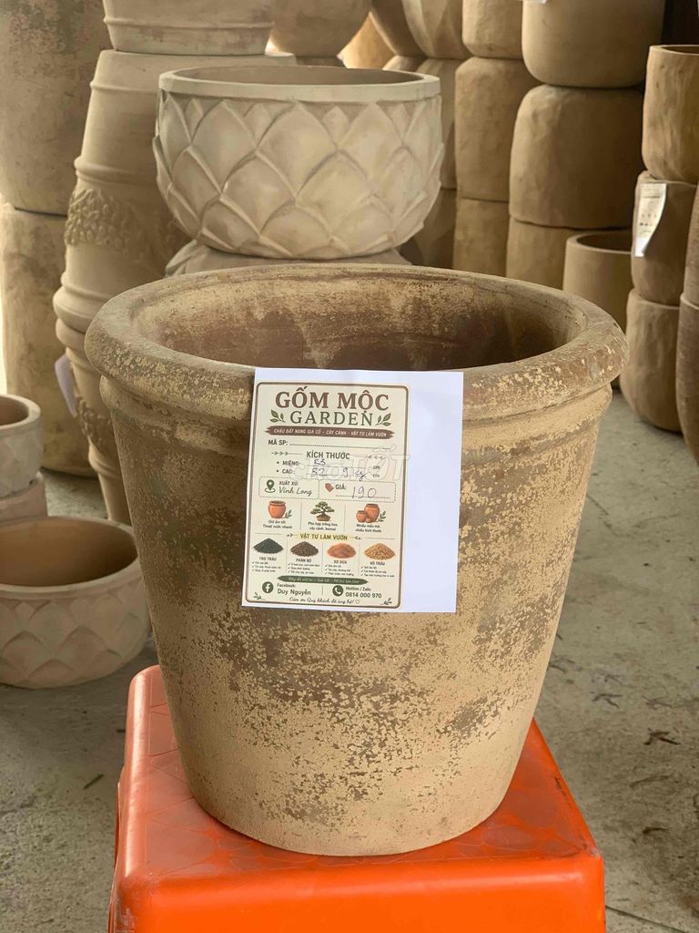 Chậu gốm đất nung. Mua bán Cây cảnh, đồ trang trí tại Huyện Hòn Đất Kiên Giang được đăng bởi Quang Duy hình 1