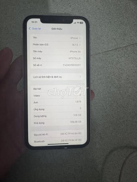 iPhone XR 128GB Trắng. Mua bán Điện thoại tại Quận 1 Tp Hồ Chí Minh được đăng bởi Hội Đồ Điện Tử hình 1