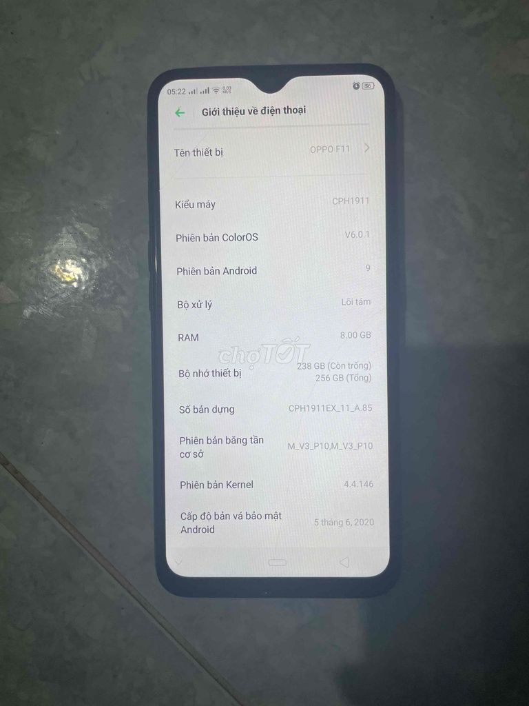 Oppo F11 256GB Đen 8GB Like New. Mua bán Điện thoại tại Quận Bình Tân Tp Hồ Chí Minh được đăng bởi Heo hình 1