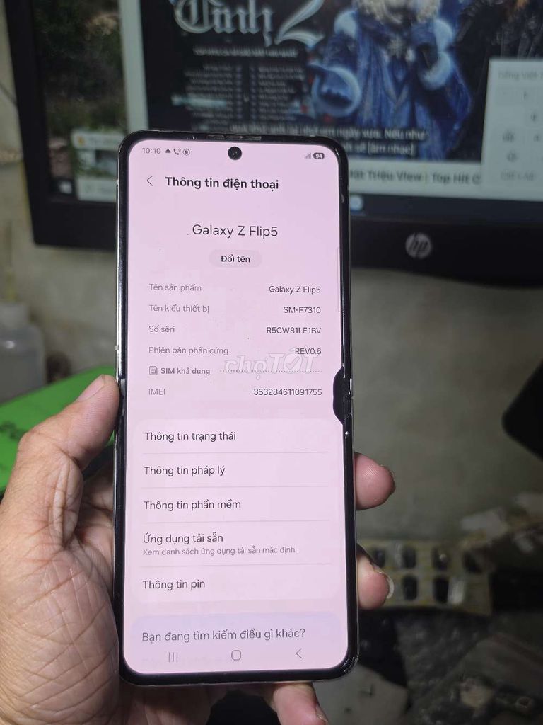  Galaxy Z Flip5 256GB mỹ zin toàn bộ . Mua bán Điện thoại tại Quận 8 Tp Hồ Chí Minh được đăng bởi Thiên Hòa mobile  hình 1