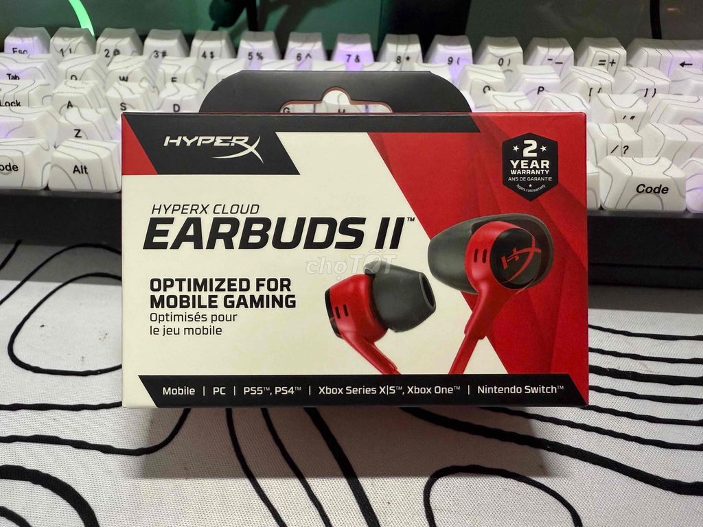 Tai nghe HyperX Cloud Earbuds II. Mua bán Tivi, Âm thanh tại Quận Ninh Kiều Cần Thơ được đăng bởi Bùi Thịnh hình 1