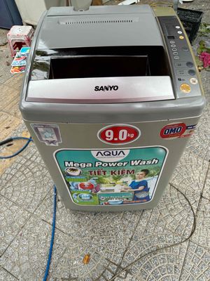 thanh lý máy giặt sanyo Aqua 9.0kg còn đang dùng