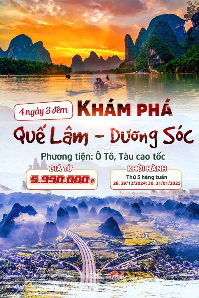 Hà Nội - Nam Ninh - Quế Lâm - Dương Sóc 4N3Đ