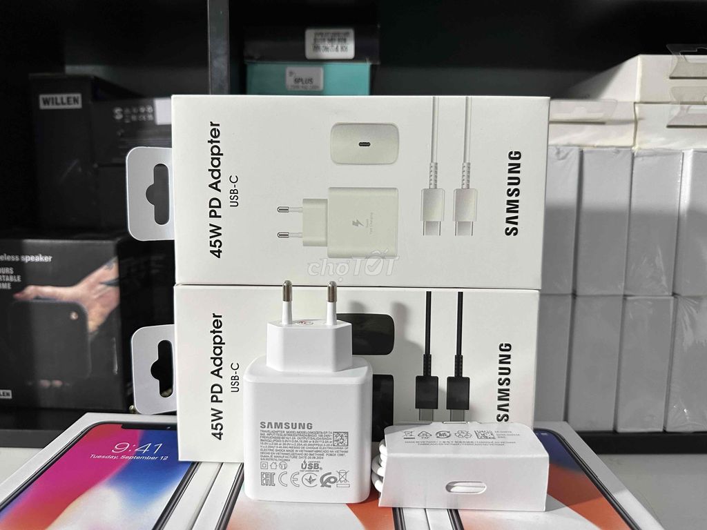 BỘ SẠC SAMSUNG 45W CHÍNH HÃNG BẢO HÀNH 1 NĂM