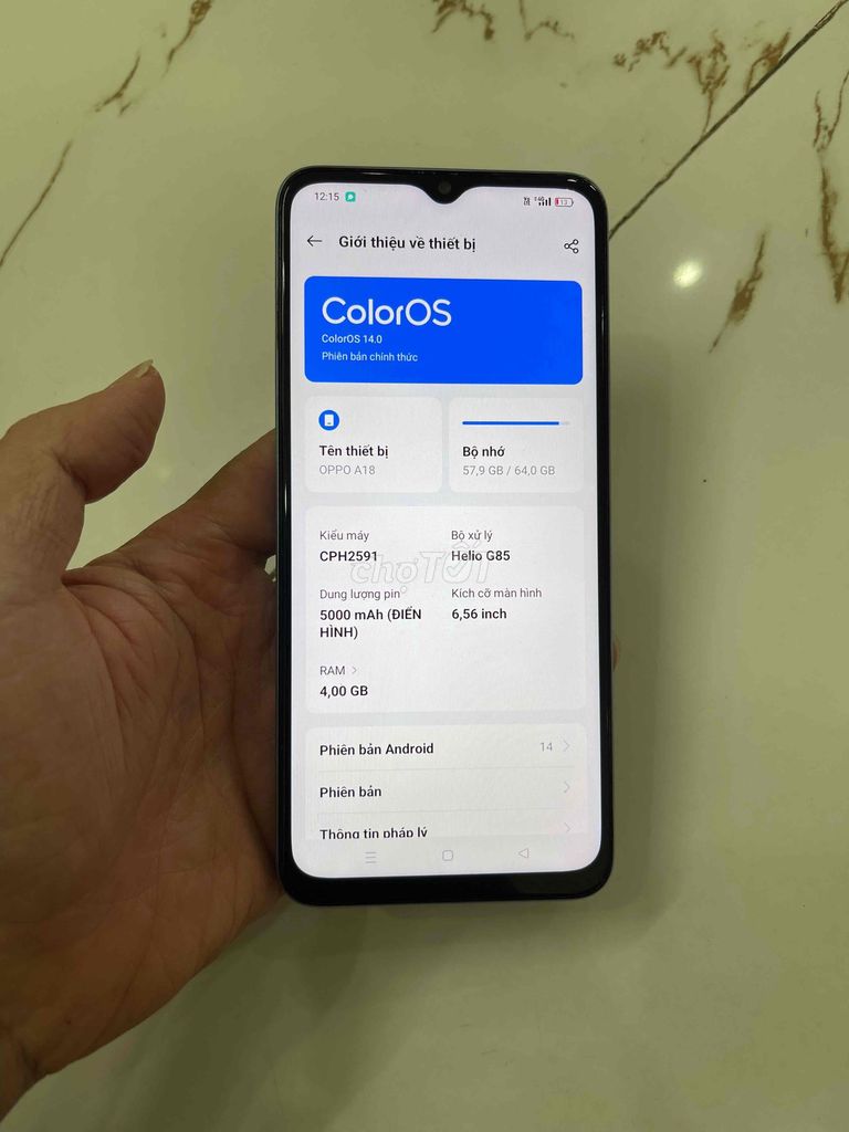 Bán Oppo A18 zin cũ pin 5000 còn đẹp. Mua bán Điện thoại tại undefined Hà Nội được đăng bởi Mạnh Mobile hình 1