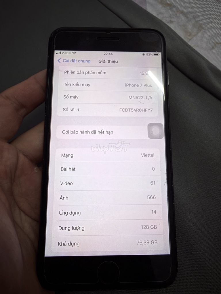 Apple iPhone 7 Plus 128GB Đen. Mua bán Điện thoại tại Huyện Mỏ Cày Bắc Bến Tre được đăng bởi Phuoc Trong hình 1