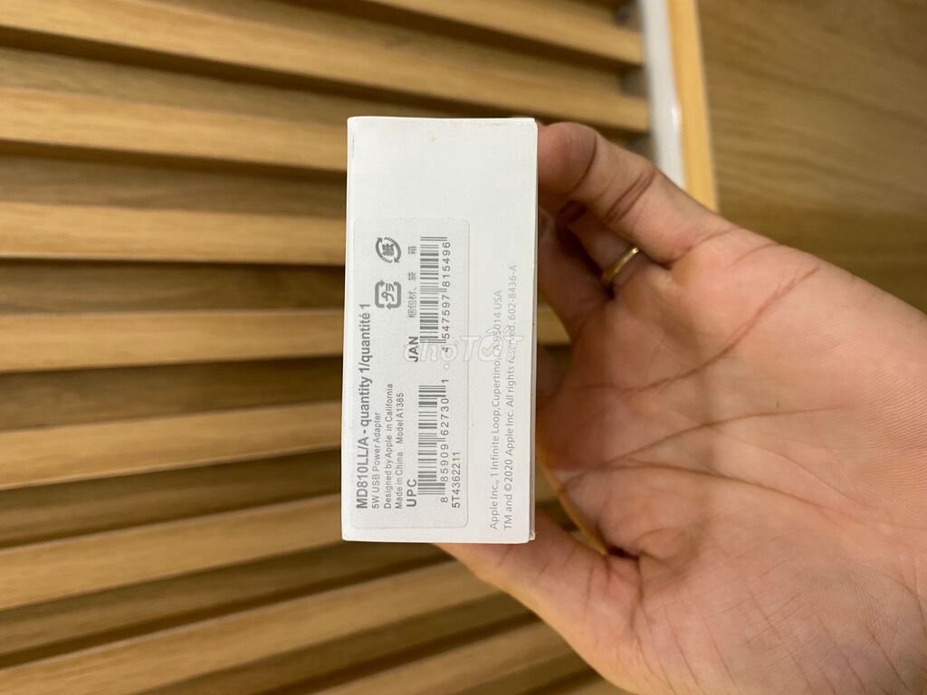 Củ sạc vuông iphone 1A fullbox