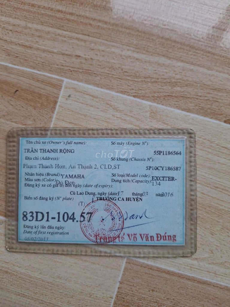 Cần bán xe. Mua bán Xe máy tại Huyện Châu Thành Tiền Giang được đăng bởi thanh Rộng  hình 1