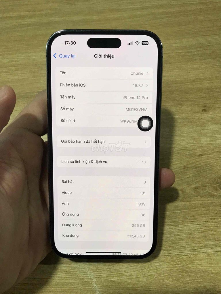 Cần bán hoặc giao lưu 14pro quốc tế 256GB VNA. Mua bán Điện thoại tại Quận 12 Tp Hồ Chí Minh được đăng bởi Thế Trung hình 1