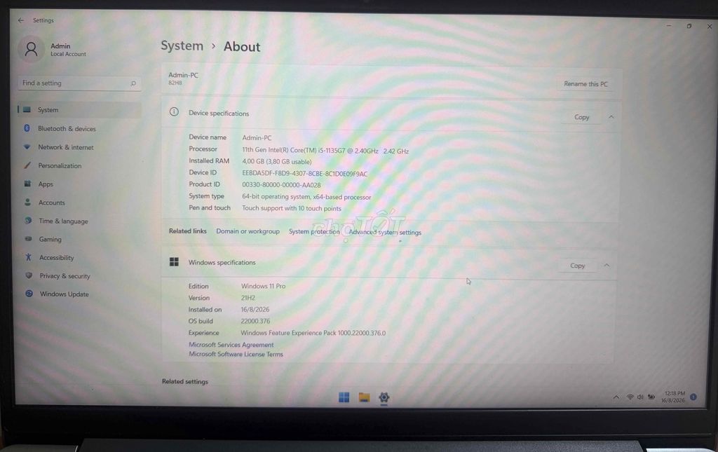 Lenovo Ideapad 3 i5 11th Cảm ứng. Mua bán Laptop tại Quận Bình Thạnh Tp Hồ Chí Minh được đăng bởi Yêu Công Nghệ hình 1