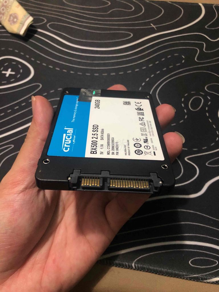 Ổ cứng SSD Crucial BX500 240GB 2.5 inch Đã sử dụng. Mua bán Linh kiện (RAM, Card...) tại Thành phố Biên Hòa Đồng Nai được đăng bởi Thanh Tú hình 1