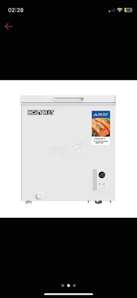 Tủ đông Hòa Phát 66 lít Mới 99,99%. Mua bán Tủ lạnh tại Quận Ba Đình Hà Nội được đăng bởi Autumn Time hình 1