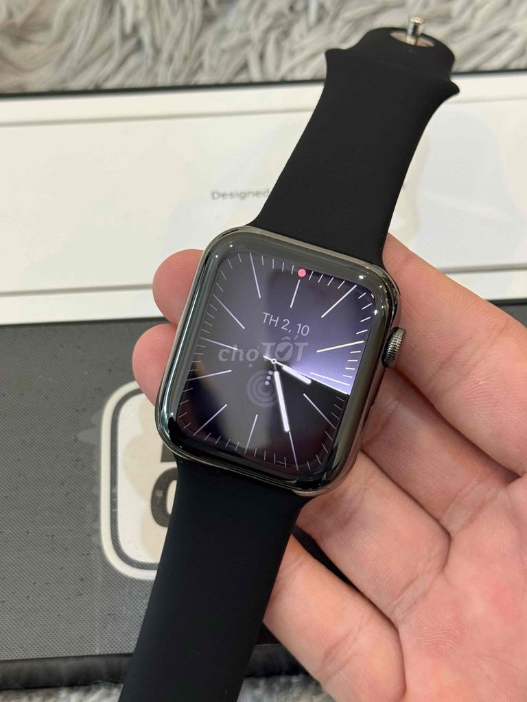 Apple watch series 6/44 thép đen esim lướt