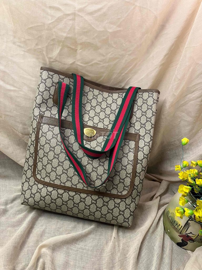 Túi tote Gucci Nữ Da Nâu 29 * 36. Mua bán Túi xách tại Thành phố Thuận An Bình Dương được đăng bởi Si 2hand  hình 1