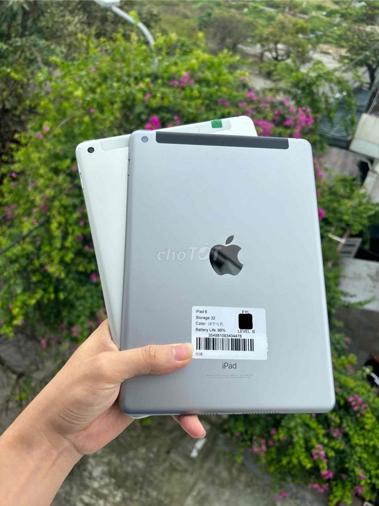 iPad Gen 6 32Gb bản 4G Wifi - Zin full chức năng