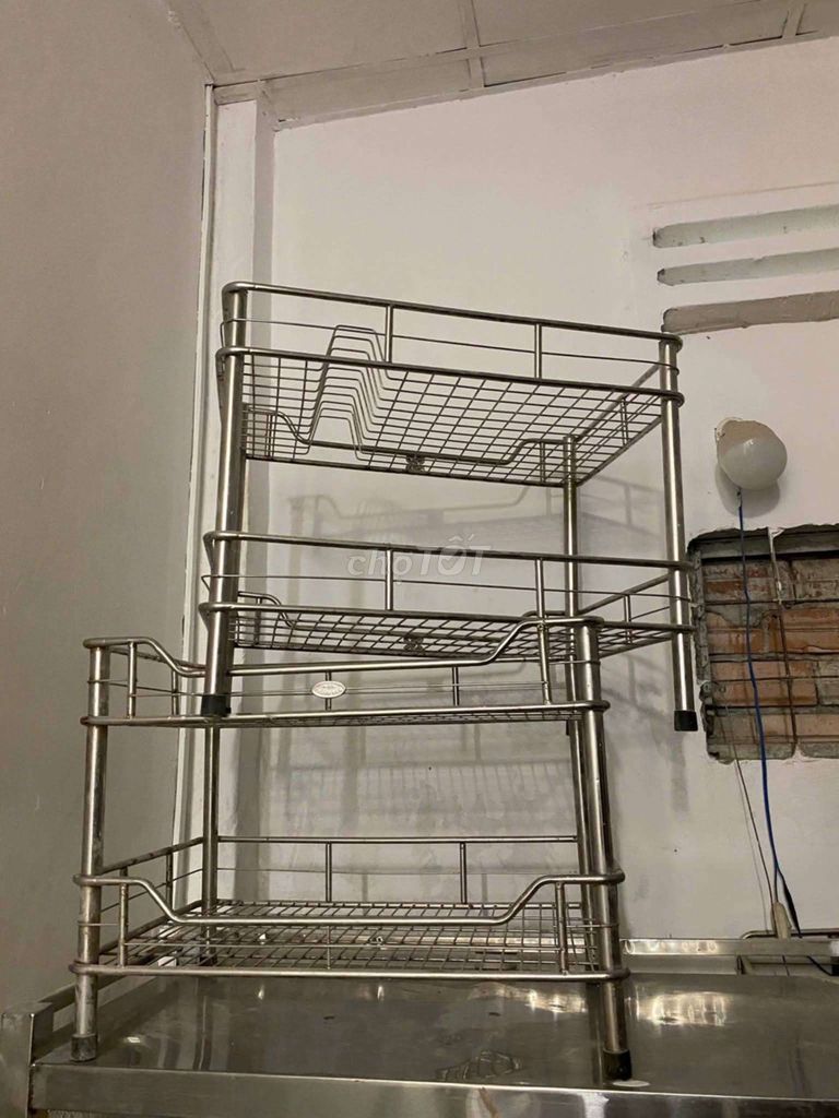 Kệ inox 2 tầng chắc chắn. Mua bán Tủ, kệ gia đình tại Quận Bình Thạnh Tp Hồ Chí Minh được đăng bởi Phương Thanh hình 1