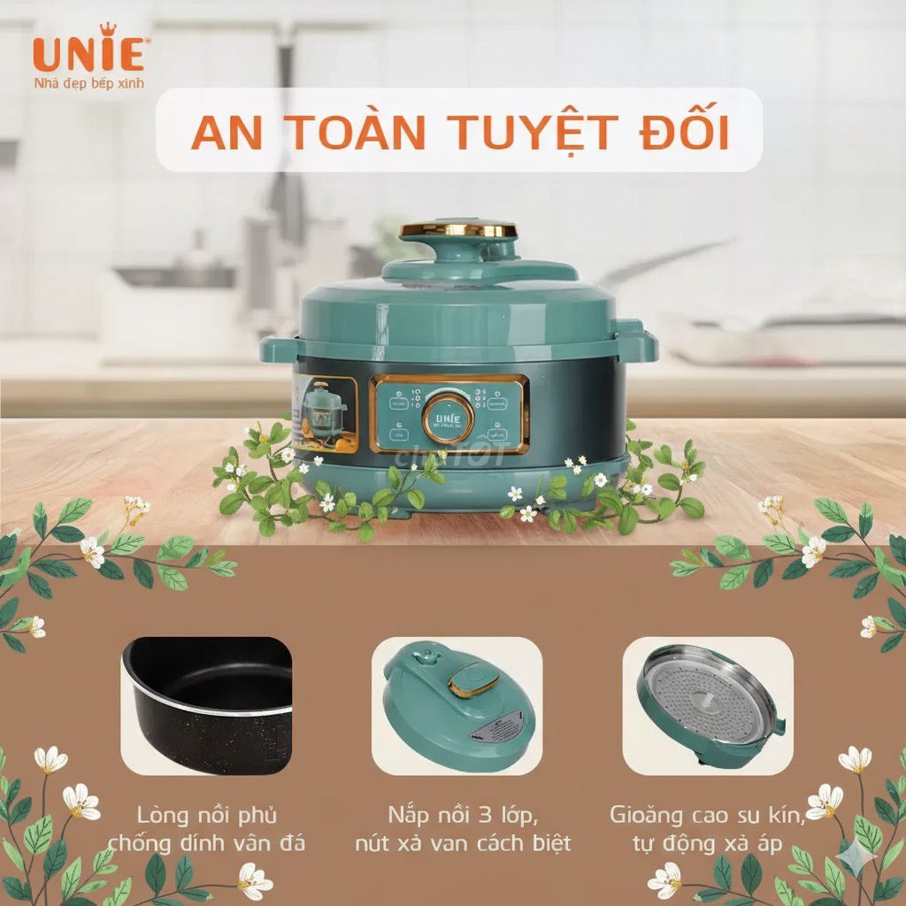 Nồi áp suất điện UNIE UN-630 3L. Mua bán Dụng cụ nhà bếp tại Quận Hà Đông Hà Nội được đăng bởi Nhung Nguyễn hình 1