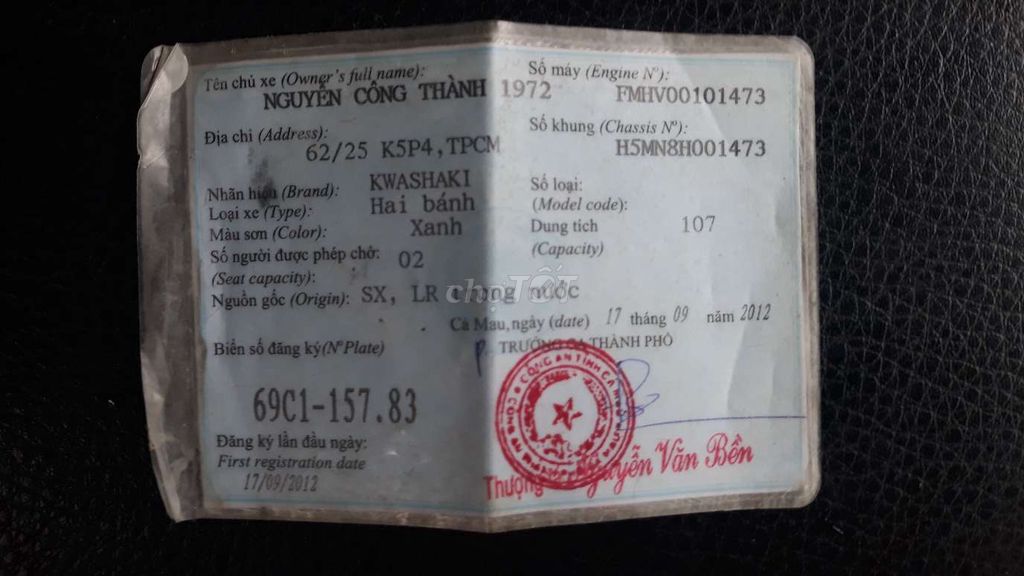 Bán xe. Mua bán Xe máy tại Thành phố Cà Mau Cà Mau được đăng bởi minh tri hình 5