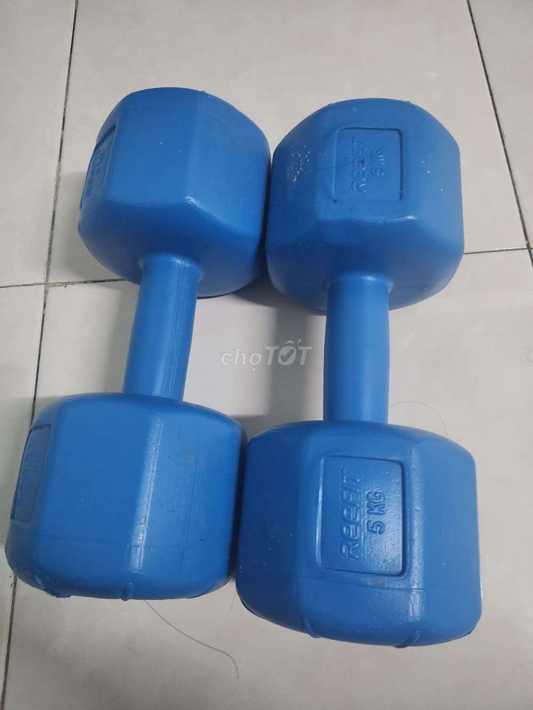 Tạ tay Reefit 5kg Xanh dương. Mua bán Đồ thể thao, Dã ngoại tại Huyện Bàu Bàng Bình Dương được đăng bởi cu hình 1