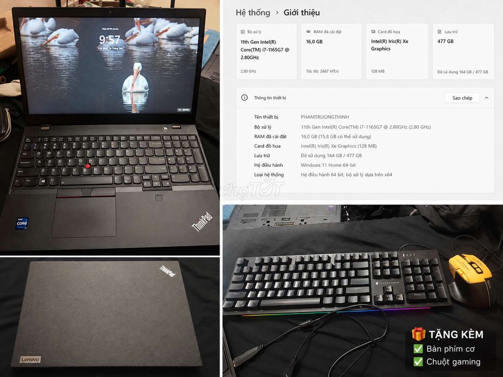 Lenovo ThinkPad L15 Gen 2 i7-1165G7 16GB/512GB. Mua bán Laptop tại Huyện An Dương Hải Phòng được đăng bởi Phúc kim Trúc hình 1