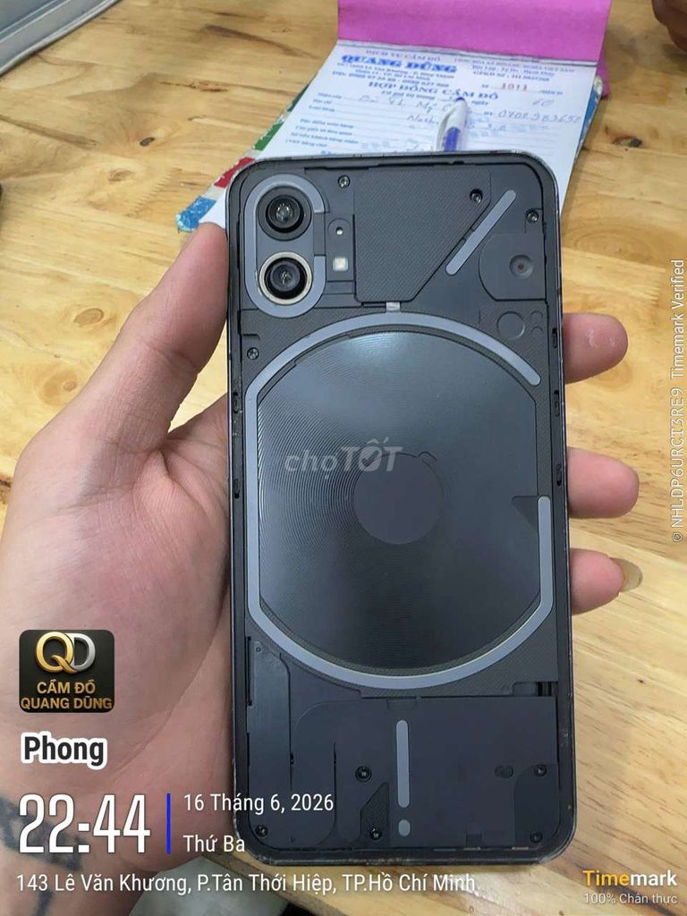 Nothing Phone (1) 256GB Đen. Mua bán Điện thoại tại Huyện Hóc Môn Tp Hồ Chí Minh được đăng bởi Sand Store  hình 1