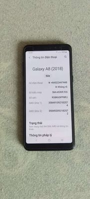 Galaxy A8 2018 màn zin AMOLED đẹp