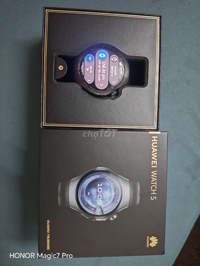 Đồng hồ huawei watch 5 đen dây cao su. Mua bán Thiết bị đeo thông minh tại Quận Ngô Quyền Hải Phòng được đăng bởi xuanhinh hình 1